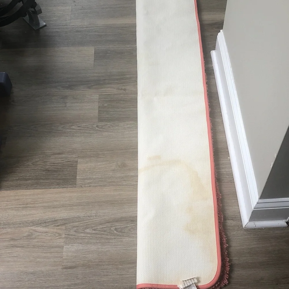 🥧🔥 Sonoma Coral-Red Plush Bath Runner ❣️Ship Alone❣️